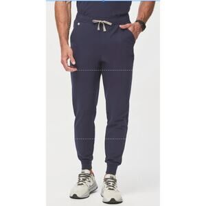 Figs Men's Tansen Jogger Scrub Pants in Navy Blue Size Small